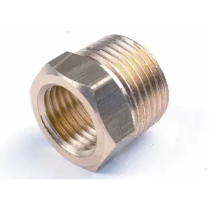 Bilde av overgang 1/4" innv x 3/8" utv, designet for effektiv rørkobling i VVS-applikasjoner.