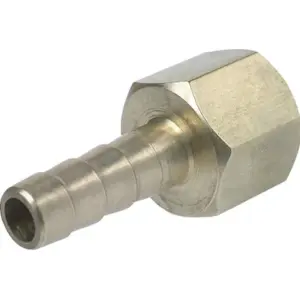 Bilde av slangesokkel 1/2" - 10 mm fast sokkel pakning, designet for effektive rørtilkoblinger.